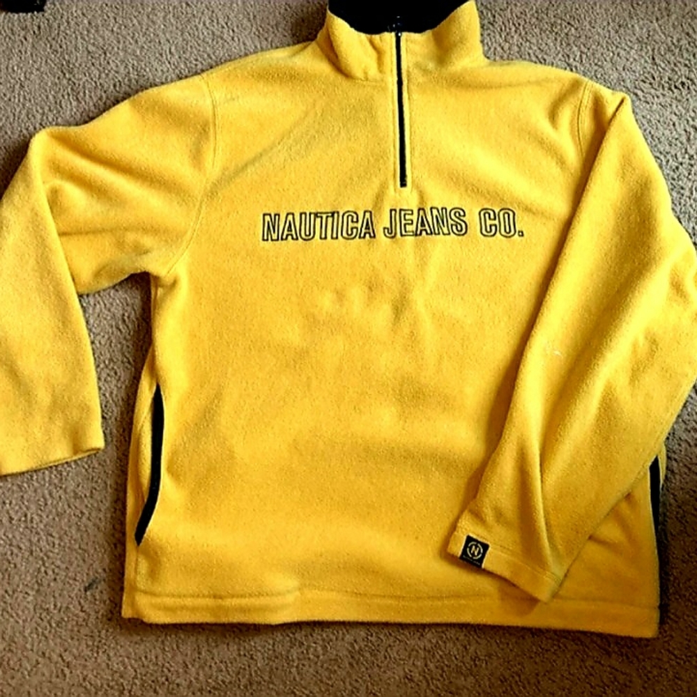 Nautica men's yellow fleece